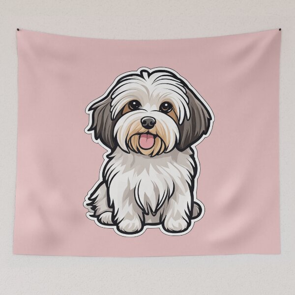 Item preview, Cute Havanese Dog, White Dog designed and sold by Bilisik.