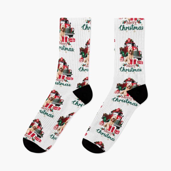 Item preview, Goldendoodle Merry Christmas Truck designed and sold by Fredster1966.