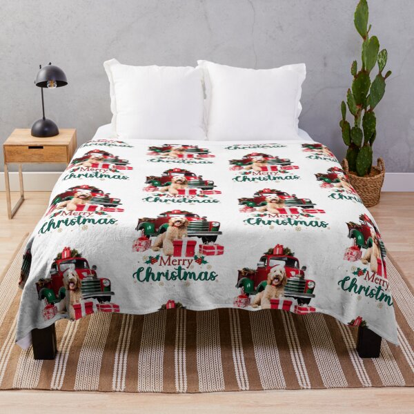 Item preview, Goldendoodle Merry Christmas Truck designed and sold by Fredster1966.