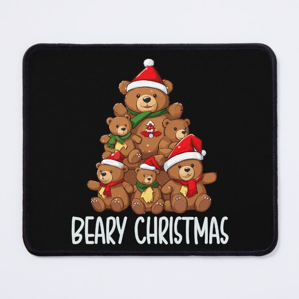 Item preview, Beary Christmas Bear Christmas Tree Funny Family Bear Xmas Hat designed and sold by Peculiarts.