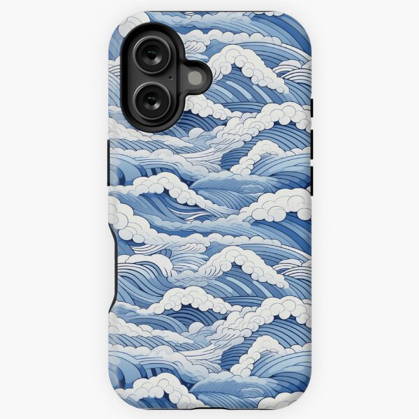 Ethereal Azure Waves iPhone Tough Case