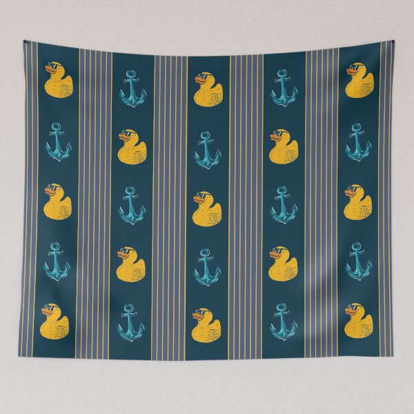 Item preview, Maritime design with rubber duck and anchor designed and sold by Stoffgiraffe.