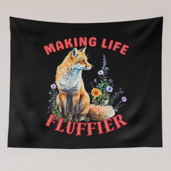 Item preview, Making Life Fluffier. fox head designed and sold by FoxVibes.