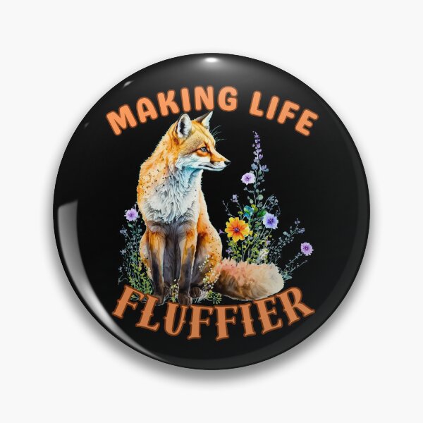 Item preview, Making Life Fluffier. fox portrait designed and sold by FoxVibes.