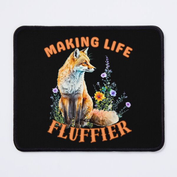 Item preview, Making Life Fluffier. fox portrait designed and sold by FoxVibes.