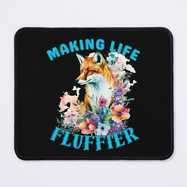 Item preview, Making Life Fluffier. snow fox designed and sold by FoxVibes.