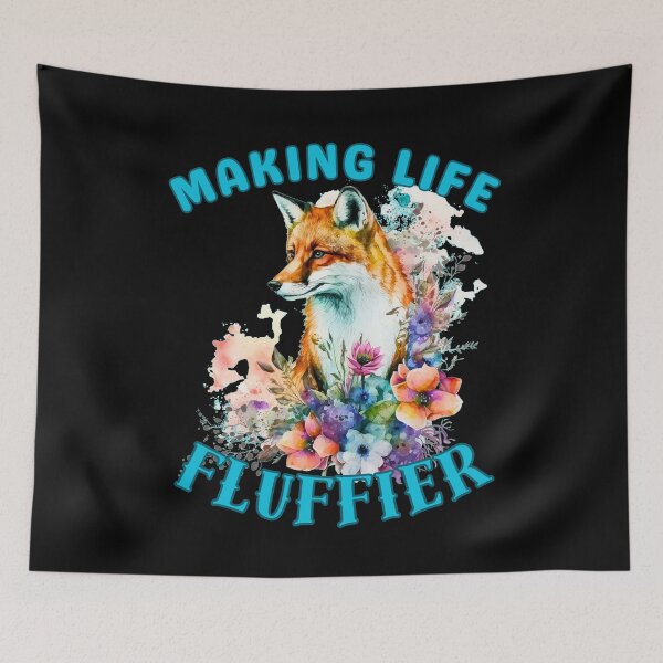 Item preview, Making Life Fluffier. snow fox designed and sold by FoxVibes.
