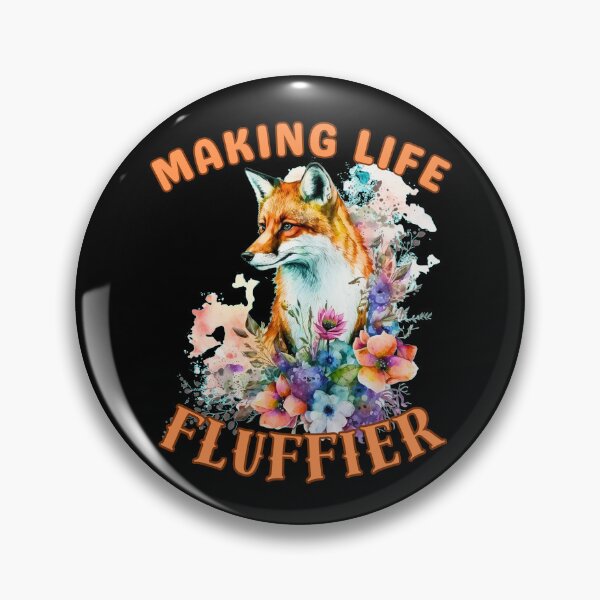 Item preview, Making Life Fluffier. fox watercolor designed and sold by FoxVibes.