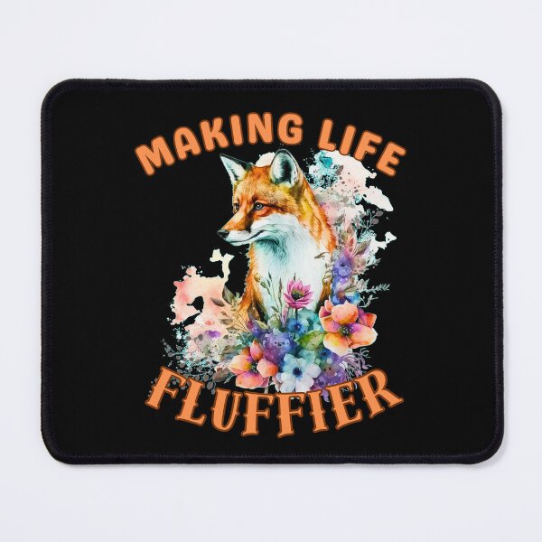 Item preview, Making Life Fluffier. fox watercolor designed and sold by FoxVibes.