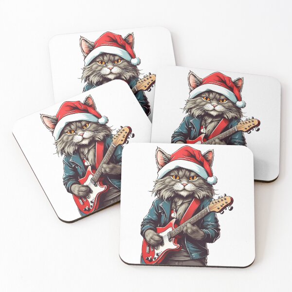 Item preview, cat playing Guitar designed and sold by wplamkung.
