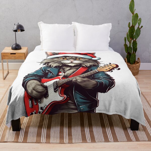 Item preview, cat playing Guitar designed and sold by wplamkung.