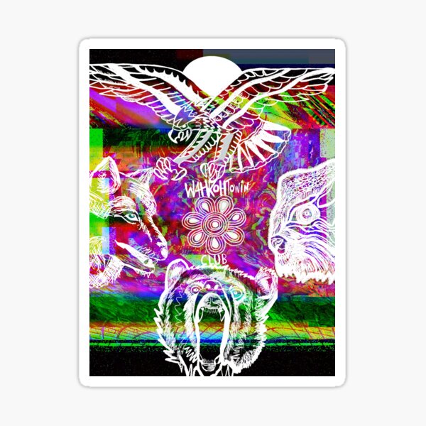 Item preview, "Glitchy Manito"- Wahkohtowin Club designed and sold by WahkohtowinClub.