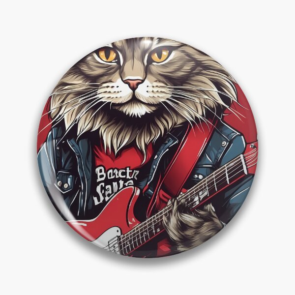 Item preview, cat playing Guitar designed and sold by wplamkung.