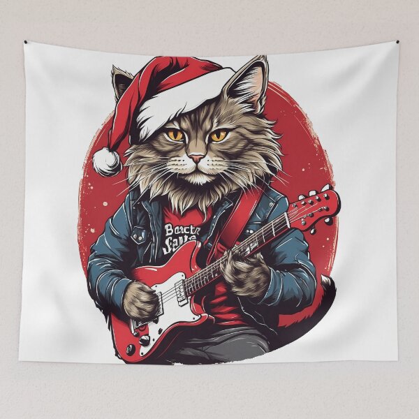 Item preview, cat playing Guitar designed and sold by wplamkung.