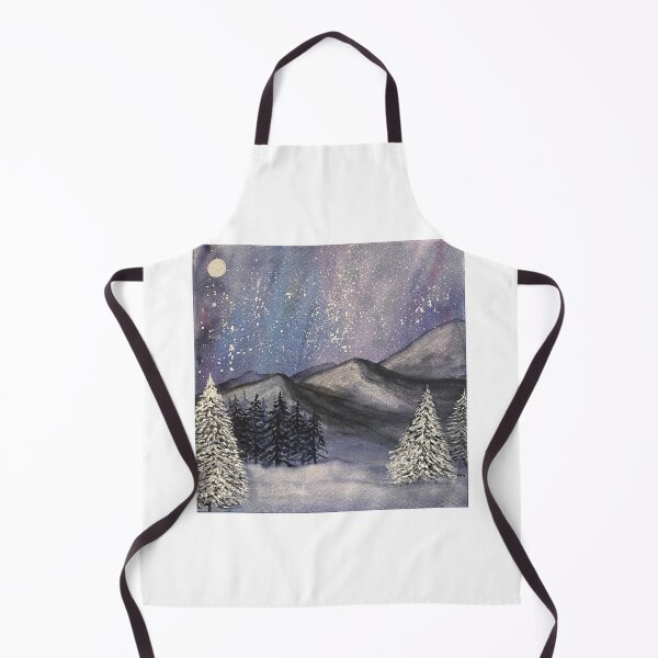 Item preview, Moonlit Mountains designed and sold by Lisa Neuman Watercolors.