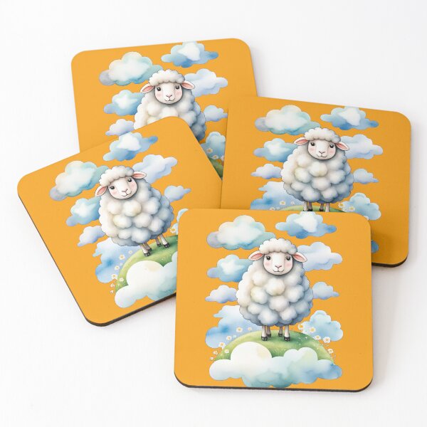 Item preview, Cuddly Sheep Surrounded By Fluffy Clouds designed and sold by Bilisik.