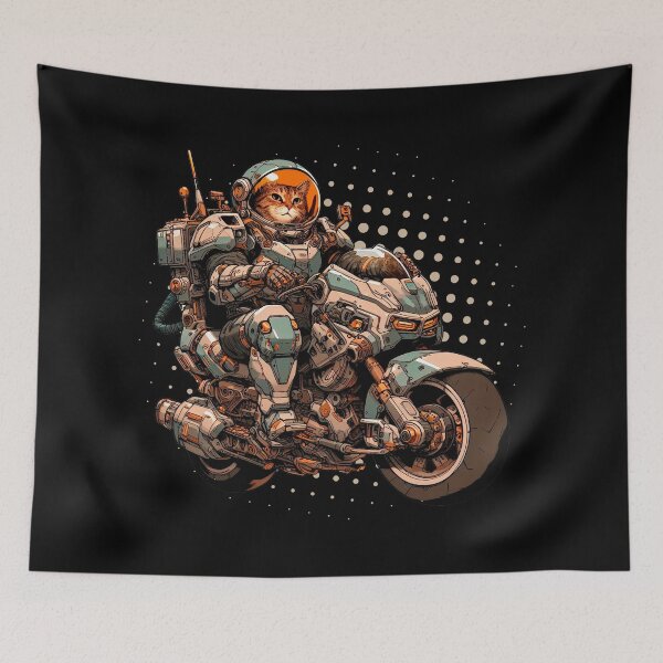 Item preview, Cat slave -  cat riding a mech scooter designed and sold by mamacub.
