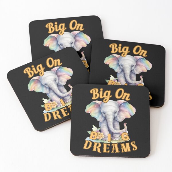 Item preview, Big on Big Dreams. elephant lover designed and sold by ElephantVibes.