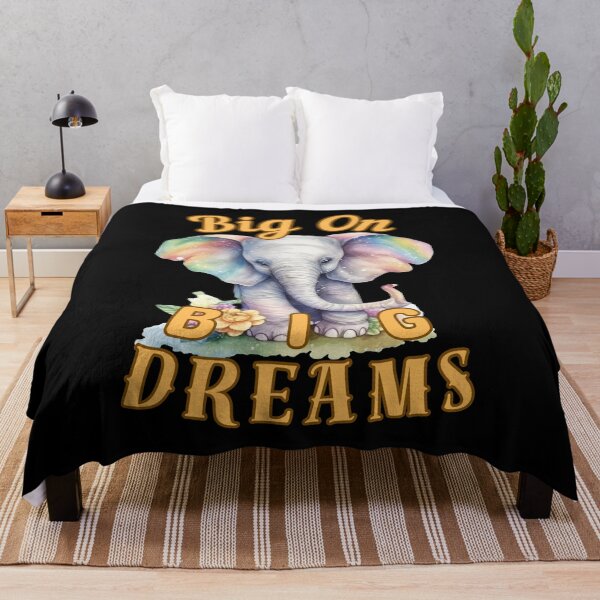 Item preview, Big on Big Dreams. elephant lover designed and sold by ElephantVibes.