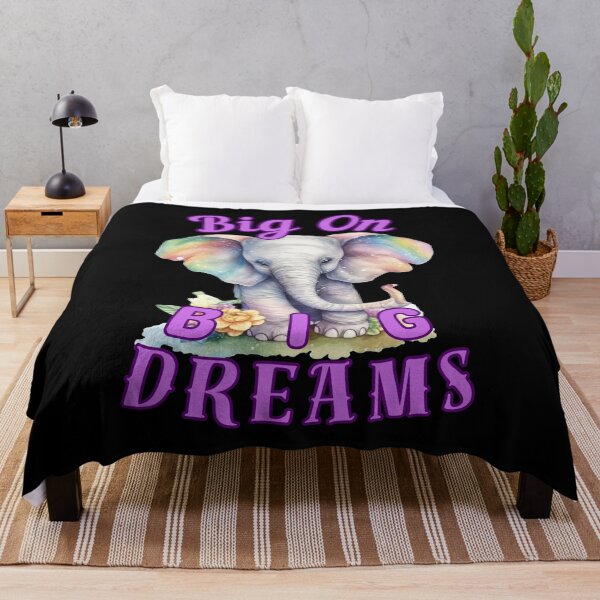 Item preview, Big on Big Dreams. elephant face designed and sold by ElephantVibes.