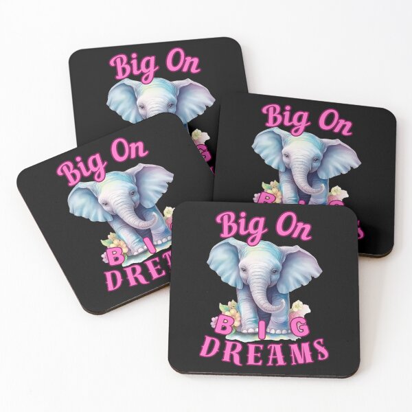 Item preview, Big on Big Dreams. elephant saying designed and sold by ElephantVibes.