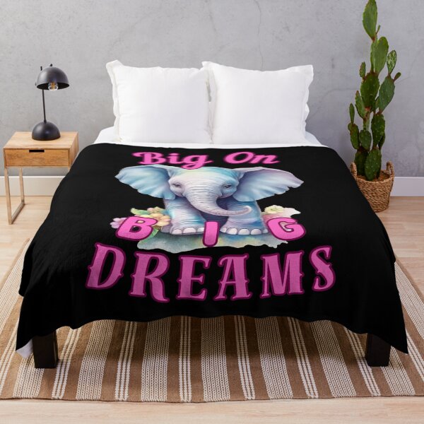 Item preview, Big on Big Dreams. elephant saying designed and sold by ElephantVibes.