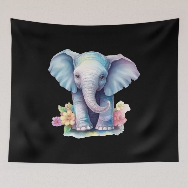 Item preview, Elephant Portrait designed and sold by ElephantVibes.