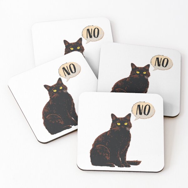 Item preview, Cat saying No designed and sold by SurtonDesign.