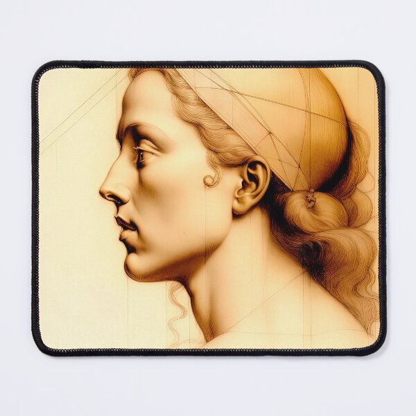 Item preview, Drawing Portrait Of Young Woman Inspired By Leonardo da Vinci designed and sold by LanaGustavsson.