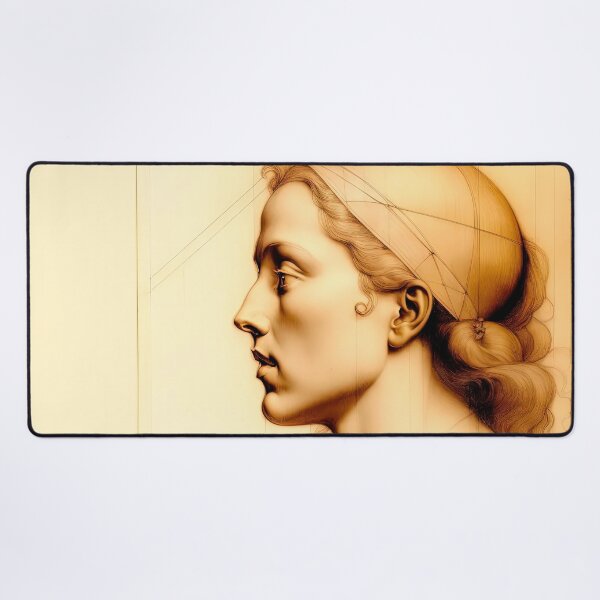 Item preview, Drawing Portrait Of Young Woman Inspired By Leonardo da Vinci designed and sold by LanaGustavsson.