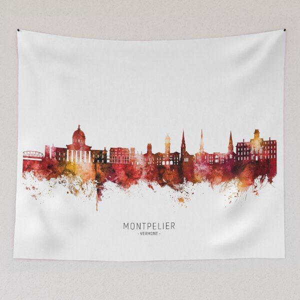 Item preview, Montpelier Vermont Skyline designed and sold by ArtPrints.