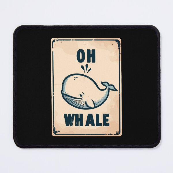Item preview, Oh whale funny vintage saying pun oh well designed and sold by TomFrontierArt.