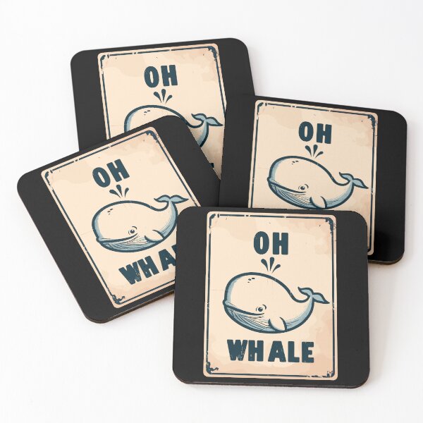 Item preview, Oh whale funny vintage saying pun oh well designed and sold by TomFrontierArt.