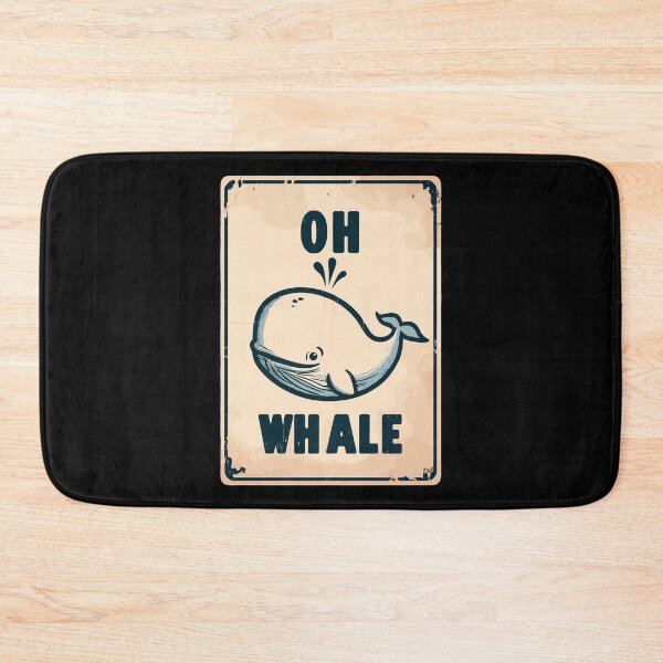 Item preview, Oh whale funny vintage saying pun oh well designed and sold by TomFrontierArt.