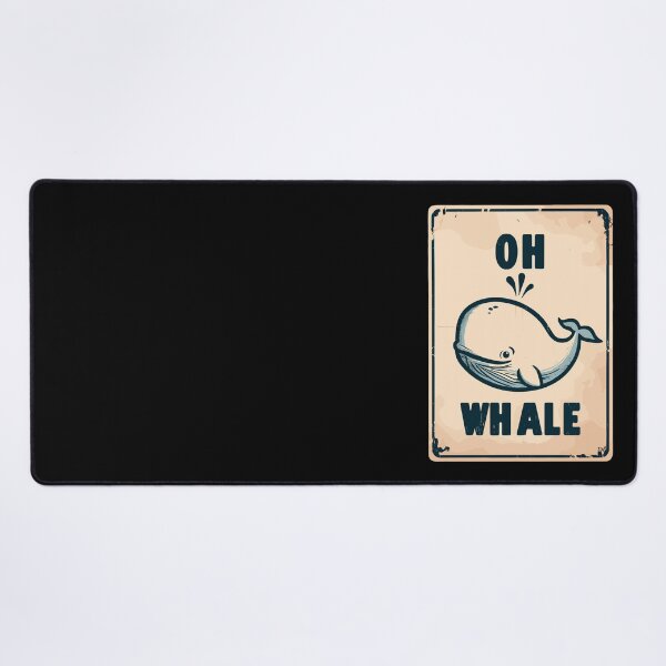 Item preview, Oh whale funny vintage saying pun oh well designed and sold by TomFrontierArt.