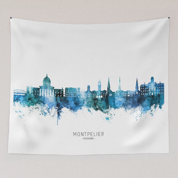 Item preview, Montpelier Vermont Skyline designed and sold by ArtPrints.