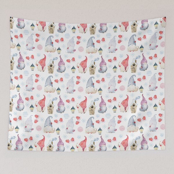 Artikelvorschau, Watercolor christmas cute gnomes entworfen und verkauft von tapilipa.