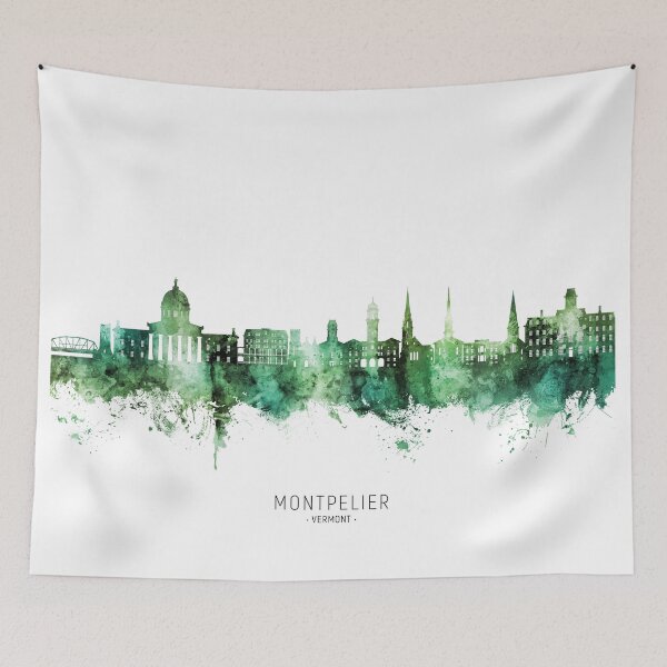 Artikelvorschau, Skyline von Montpelier, Vermont entworfen und verkauft von ArtPrints.
