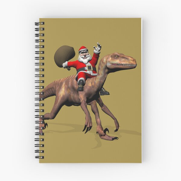 Item preview, Santa Claus Riding On Deinonychus designed and sold by Mythos57.