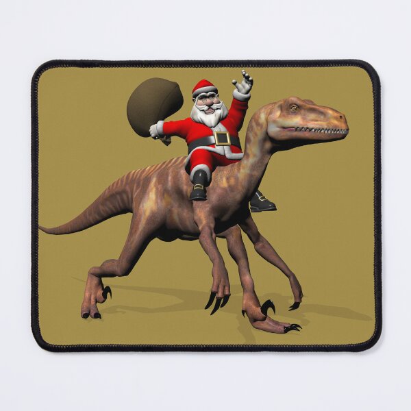 Item preview, Santa Claus Riding On Deinonychus designed and sold by Mythos57.