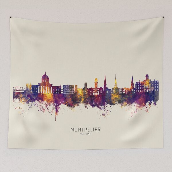 Item preview, Montpelier Vermont Skyline designed and sold by ArtPrints.