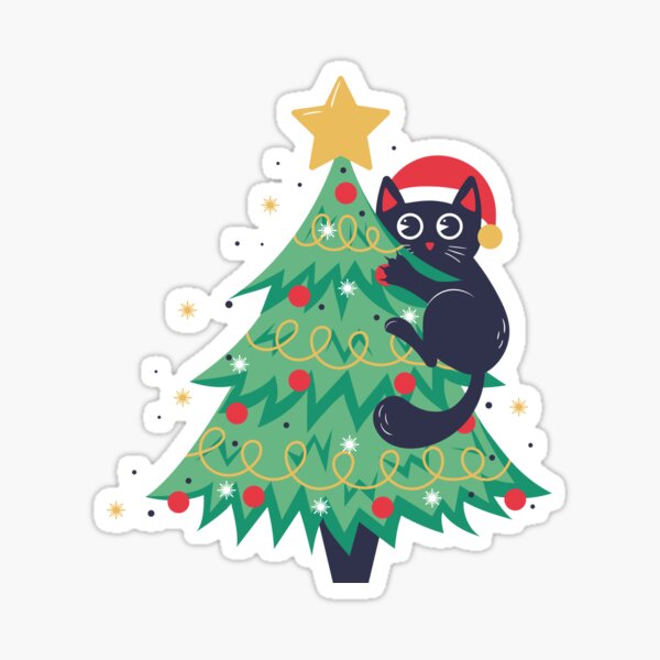 Item preview, funny cat christmas designed and sold by Zaibo.