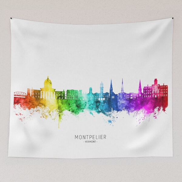 Item preview, Montpelier Vermont Skyline designed and sold by ArtPrints.
