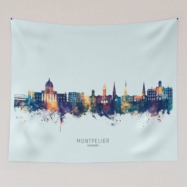 Item preview, Montpelier Vermont Skyline designed and sold by ArtPrints.