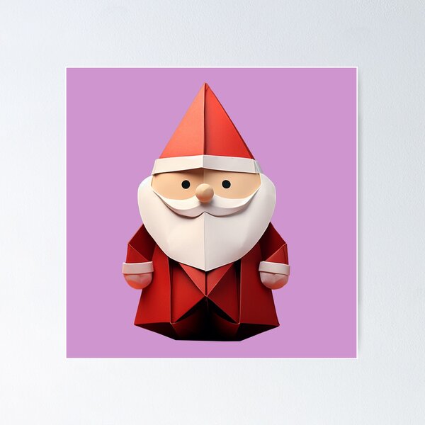 Item preview, Papercraft Christmas Santa Claus Cute 2 designed and sold by LaartStudio.