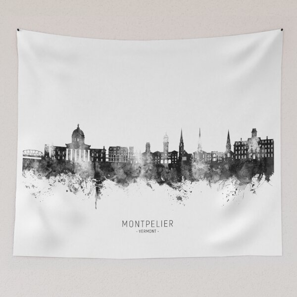 Artikelvorschau, Skyline von Montpelier, Vermont entworfen und verkauft von ArtPrints.