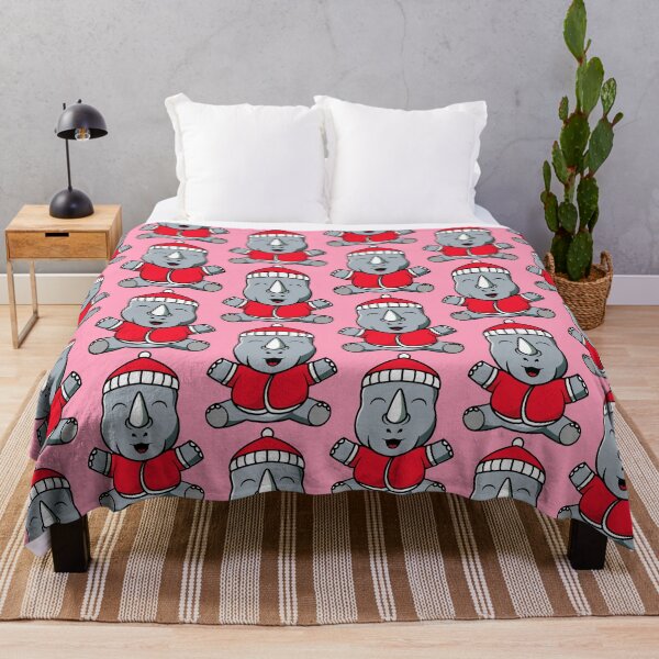 Item preview, Cute rhino ready for christmas cartoon illustration designed and sold by cubbone.