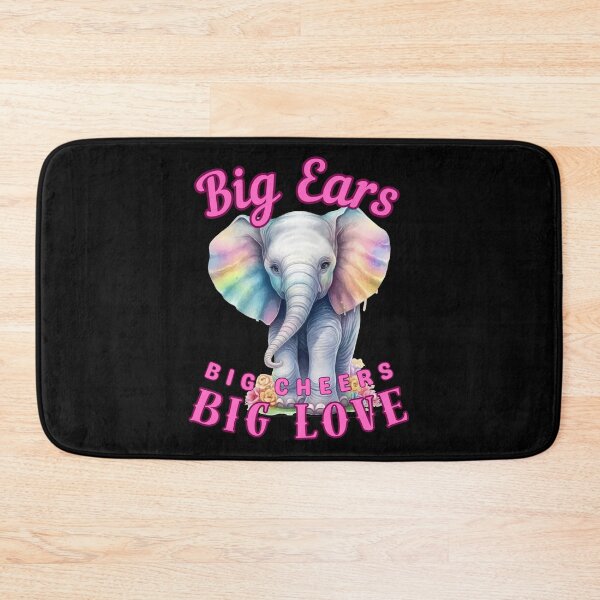 Item preview, Big Ears, Big Cheers, Big Love. elephant head designed and sold by ElephantVibes.