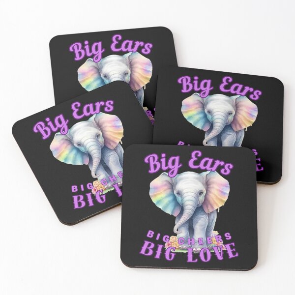 Item preview, Big Ears, Big Cheers, Big Love. elephant face designed and sold by ElephantVibes.