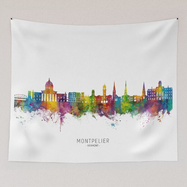 Item preview, Montpelier Vermont Skyline designed and sold by ArtPrints.